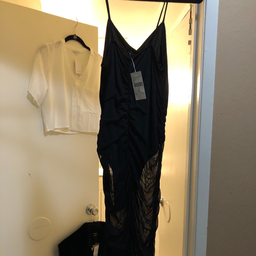 Brand new fashion nova tight stretchy sexy see though dress